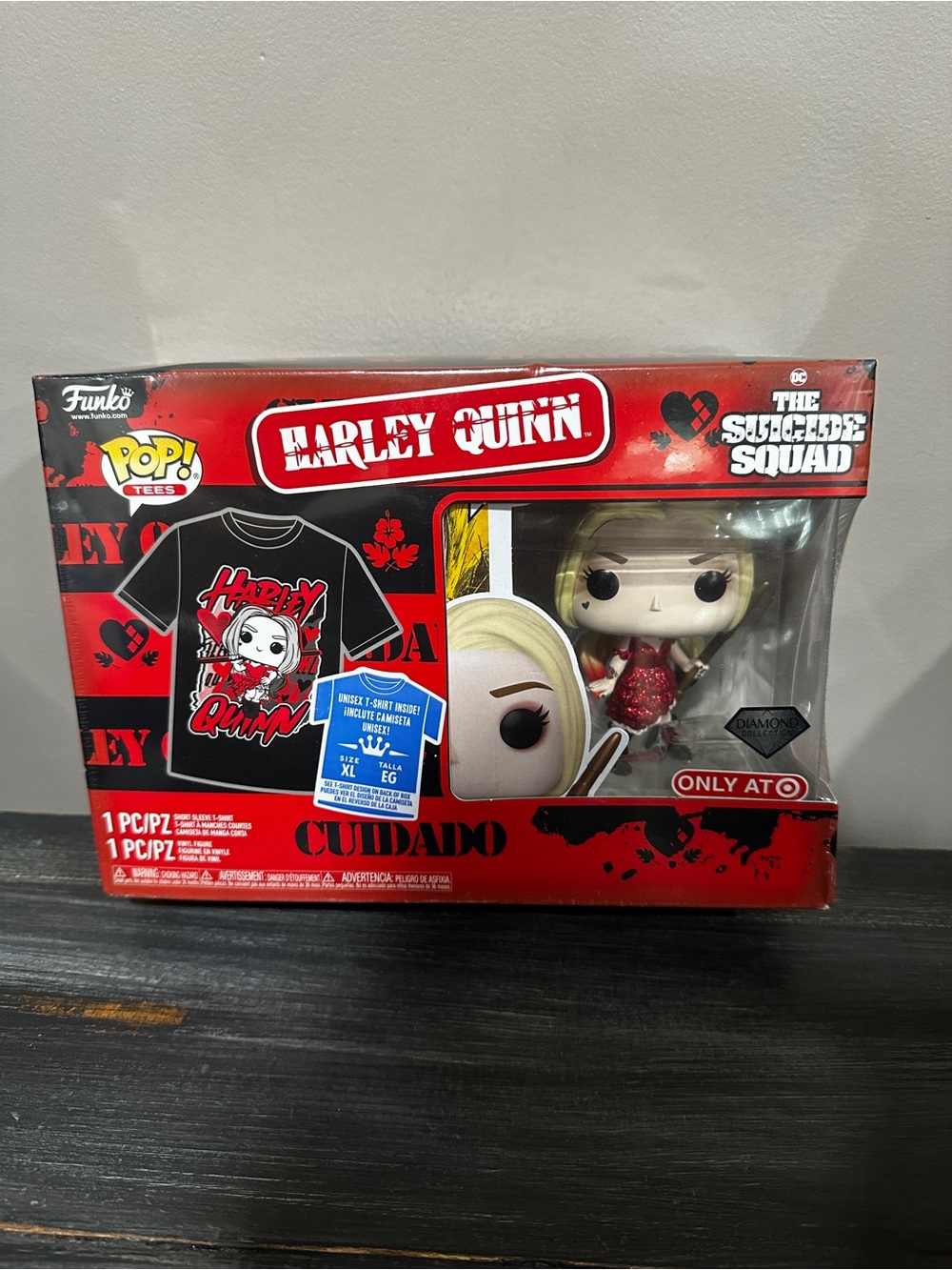 Funko Pop! Tees Diamond Collection Harley Quinn XL